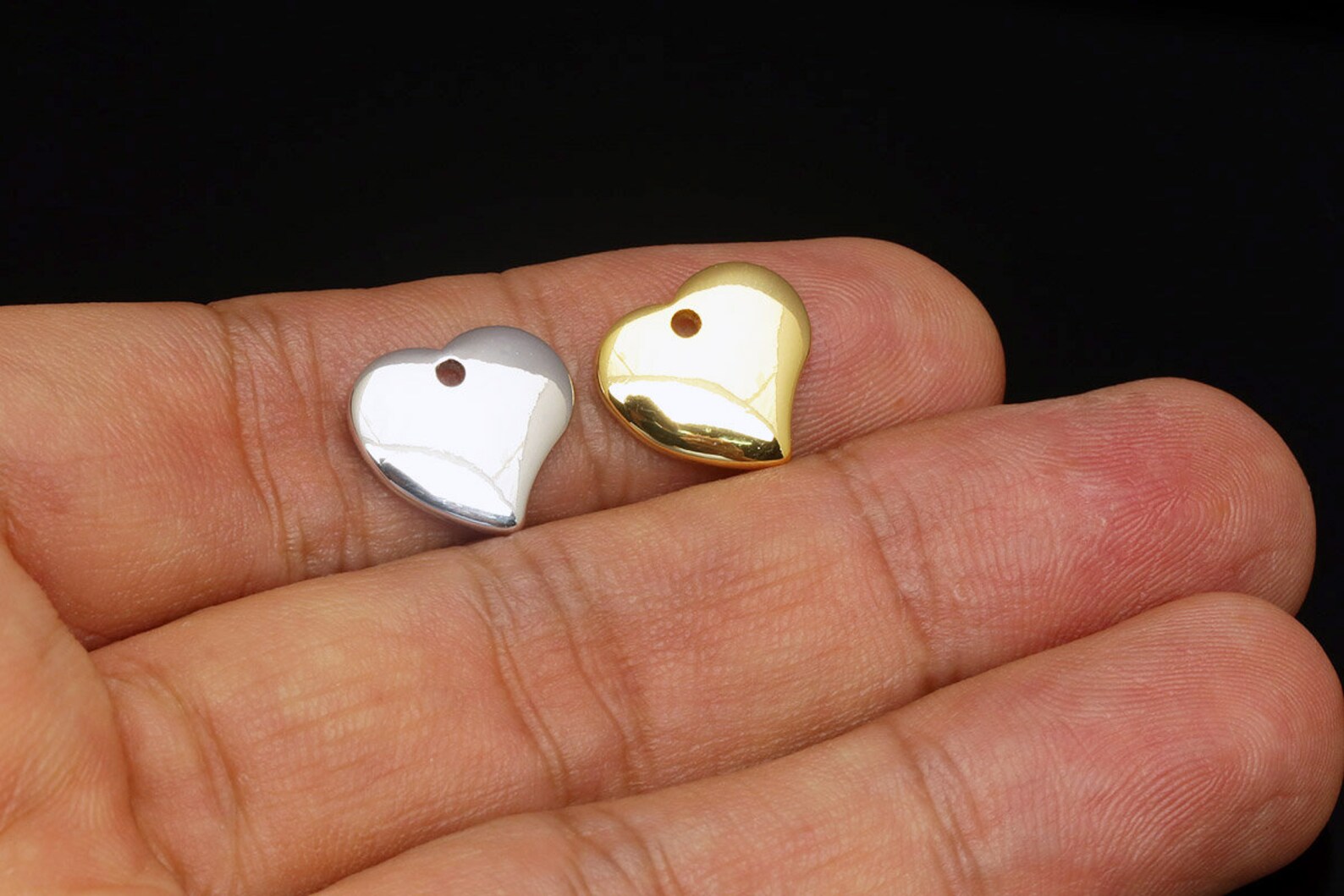 S134360pcsgold Plated stamping Blanks Charm tiny Metal Etsy