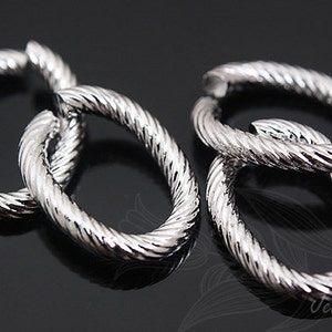 B404-10ea/100ea-Ternary Alloy Plated-10*14 mm Jump Ring, Open Link