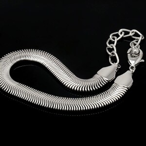 R010-1ea/20ea-Ternary Alloy Plated e-coat Anti Tarnish-HK 8.0D Snake Chain Bracelet, 16cm+Extender 5cm, Herringbone Bracelet