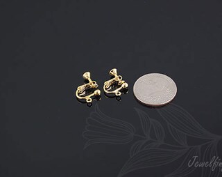 Orecchini A Clip Donna Senza Foro - Placcati Oro 18k Con Perla, Ipoallergenici In Acciaio Chirurgico, Cuscinetti Silicone