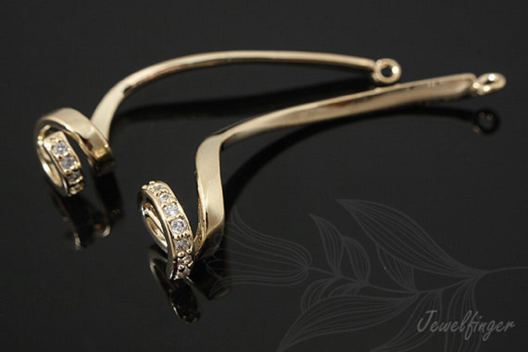 H2482ea/20eagold Platedcz Pendantjewelry Making, Wholesale Jewelry