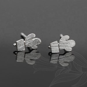 M1688-1pair/10pairs-Rhodium Plated-Cactus Ear Post, Tiny Cactus Earrings, wholesale jewelry finding, jewelry supplies, wholesale Earrings