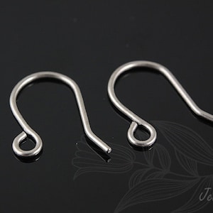 B253-5pairs/100pairs, Titanium Ear Hook, Hypo Allergenic, Wholesale Jewelry Findings, Nickel Free