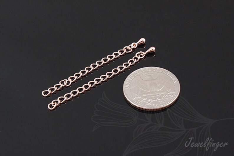 B591 10ea/100ea/1000ea Extension Chain/pink Gold Plated for Size