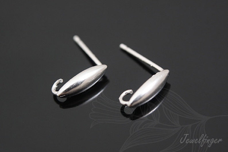 K947-Sterling silver-10 pairs-Rhodium Plated | Etsy