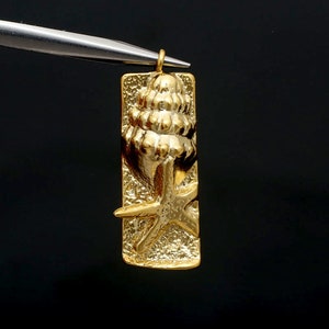 F168-2ea/20ea, Matt Gold Plated 26.5*9mm Clam Charms, Shell Pendant, Medallion Necklace Charm, Necklace Bracelet Making Supply