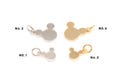 F27-2PCS/20PCS, 5.7*5mm 9*8.5mm Mouse or Tedy Bear Charms, Necklace Bracelet Making Supply, Jewelry Making, Wholesale Jewelry, Color Option product logo