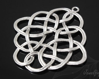 M119- 20pcs -Matt Rhodium plated