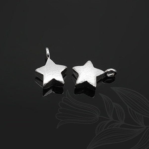 M934-20pcs-Rhodium Plated-star