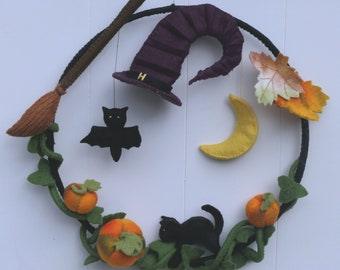 Halloween Wreath - DIY sewing kit