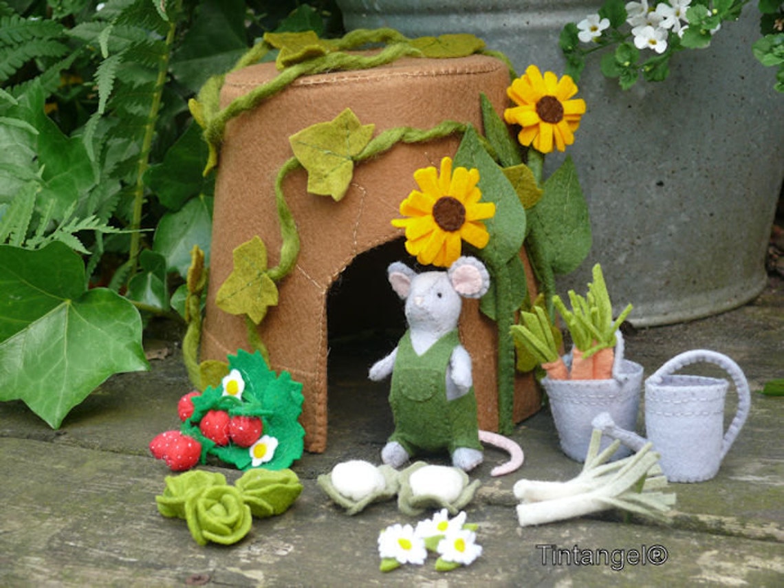 Mouse in the Garden DIY Kit Etsy