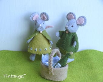 Mr. & Mrs. Mouse - DIY kit, specialy made to fly in the balloon.