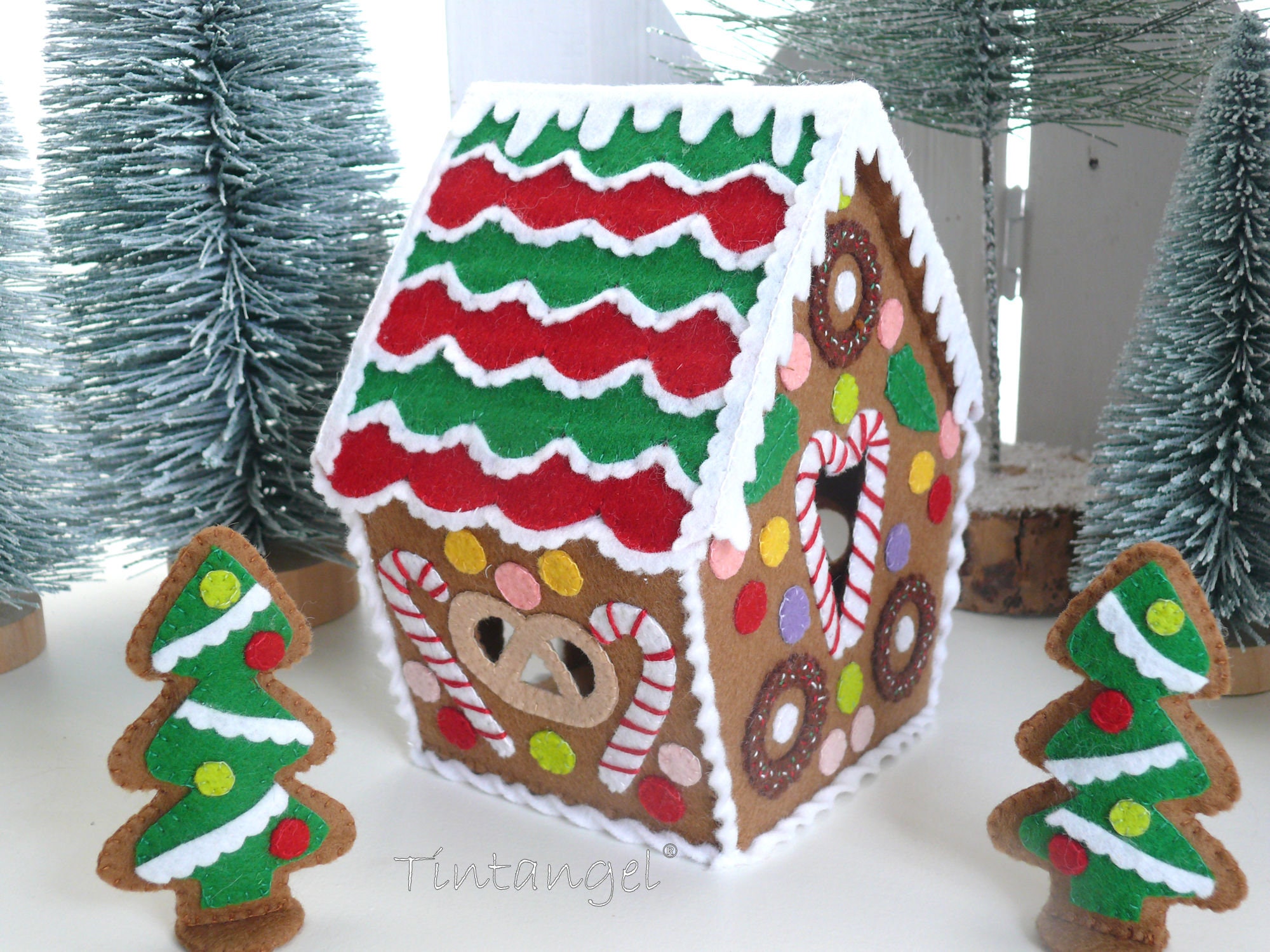 Set Costruzione Magnetica Casa Di Pan Di Zenzero - Gioco Creativo Natalizio Fai Da Te Per Bambini