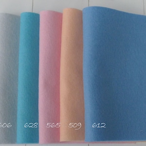 Feltro di lana - nuovi colori tenui