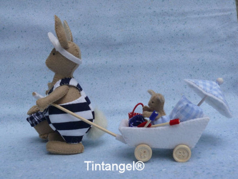 Pip and his wagon, to the beach. DIY kit image 2