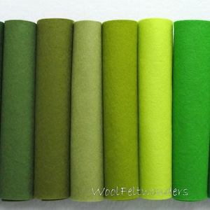 Green Felt Fabric By The Yard