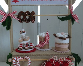 The Christmas Bakery - the Shop. DIY kit without Baker Mouse.