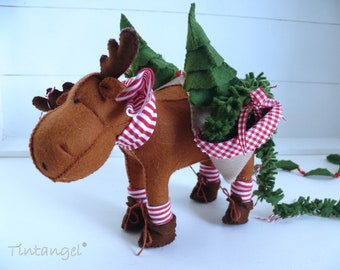 Jingle Moose "Kerstgroen service" Handwerkpakket