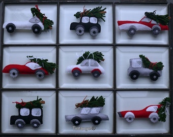 Driving home for Christmas - Kerstslinger - Handwerkpakket