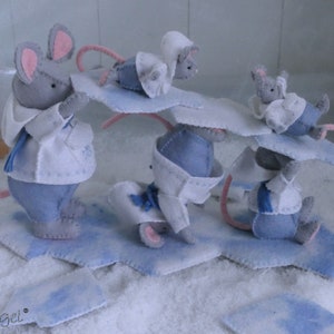 Winter slide - Mice - DIY kit