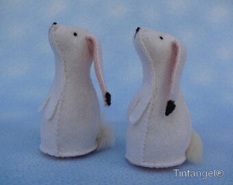 Winter animals - Snowshoe hare - DIY kit