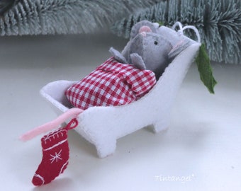 Christmas under a blanket - Mouse - DIY kit