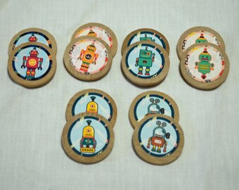 Robots Memory Game // Robots Matching Game