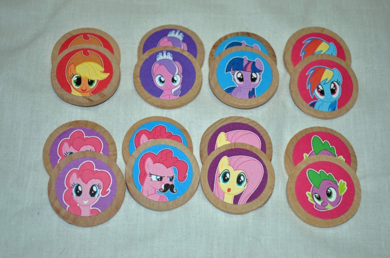 Cartoon Pony Memory Game // My Little Pony image 1