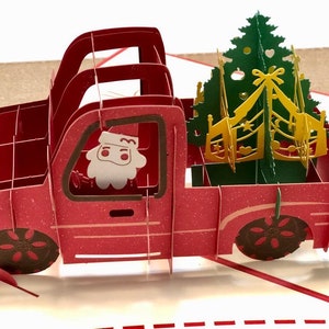 Santa's Truck Pop-Up Card