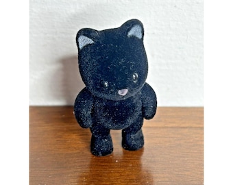1 figura de gato negro medianoche de Calico Critters Sylvanian de 1985, gatito bebé