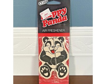 Vintage Happy Panda Medo Ambientador 1980s Retro NOS