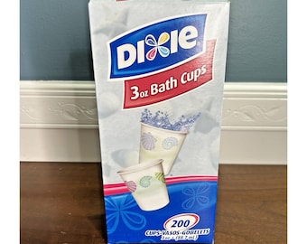 Dixie Cups 200 coquillages Tasses de salle de bain design 3 oz coquillages