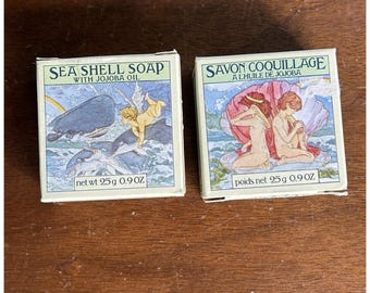 2 Crabtree & Evelyn Savon Coquillage Savon à l'huile de jojoba et aux coquillages 0,9 oz NSA