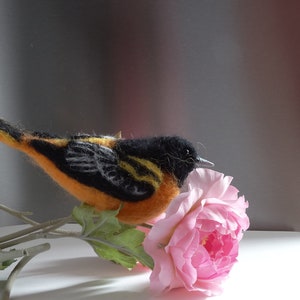 Nadel gefilzter Vogel, Oriole, gefilzte Vögel, Osterdeko, Filztiere, Vogel Osterdeko, Vogel Osterdeko, Filztiere