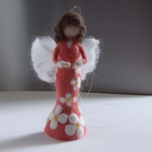 Needle felted fairy,wool waldorf fairy,Spring Beautiful Fairy, Flower Fairy,needle felted angel,Waldorf felted doll, Waldorf Nursery Décor