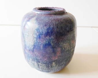 Beautiful Signed Studio ceramic vase, handmade.
