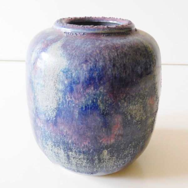 Beautiful Signed Studio ceramic vase, handmade.