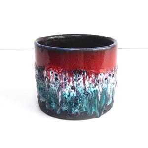 Marei ceramic fat lava planter, flower pot, West German Pottery, WGP