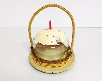 German glass jar / marmelade / jam condiment or relish