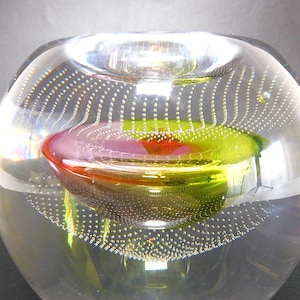 Stunning Murano tea light holder, hand made, Italy