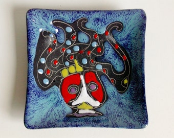 Mid Century ceramic tray / dish by Marmaca Rep. San Marino 1960's, Italy