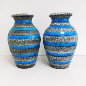 Set Stunning and Rare Glaze Vase by Carstens Tönnieshof keramik / ceramic, West German Pottery, WGP