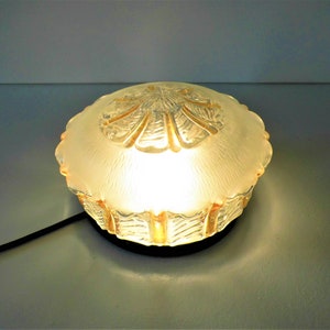 Romantic Frosed, Amber, glass flush mount, sconce. wall lamp.