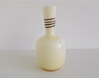Czech Sklo Union Rosice LENS or BULLET Glass Vase by Rudof