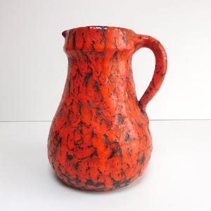 Studio Carstens Tönnieshof keramik / ceramic handed jug/vase, West German Pottery, WGP