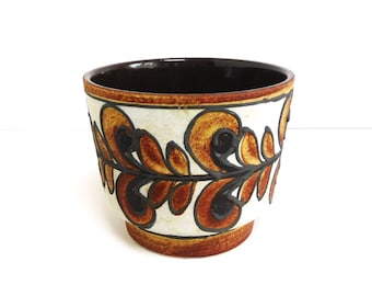 XL Marei ceramic fat lava planter, flower pot, West German Pottery, WGP