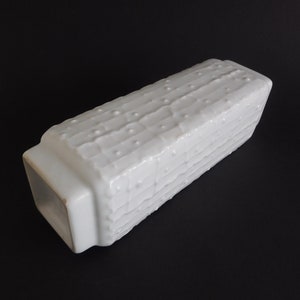 Royal KPM porcelain glossy white vase, Germany