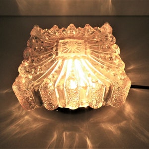 Hustadt Leuchten Amber/Gold Flush Mount , sconce, wall, ceiling lamp/lighting, Germany