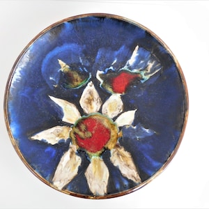 Rare XXL Helmut Schäffenacker wall plate / bowl,  West German Pottery, WGP