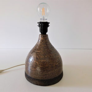 Danish Studio Art handmade table lamp by Robert Bentsen,  Denmark